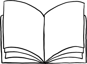 An open booklet